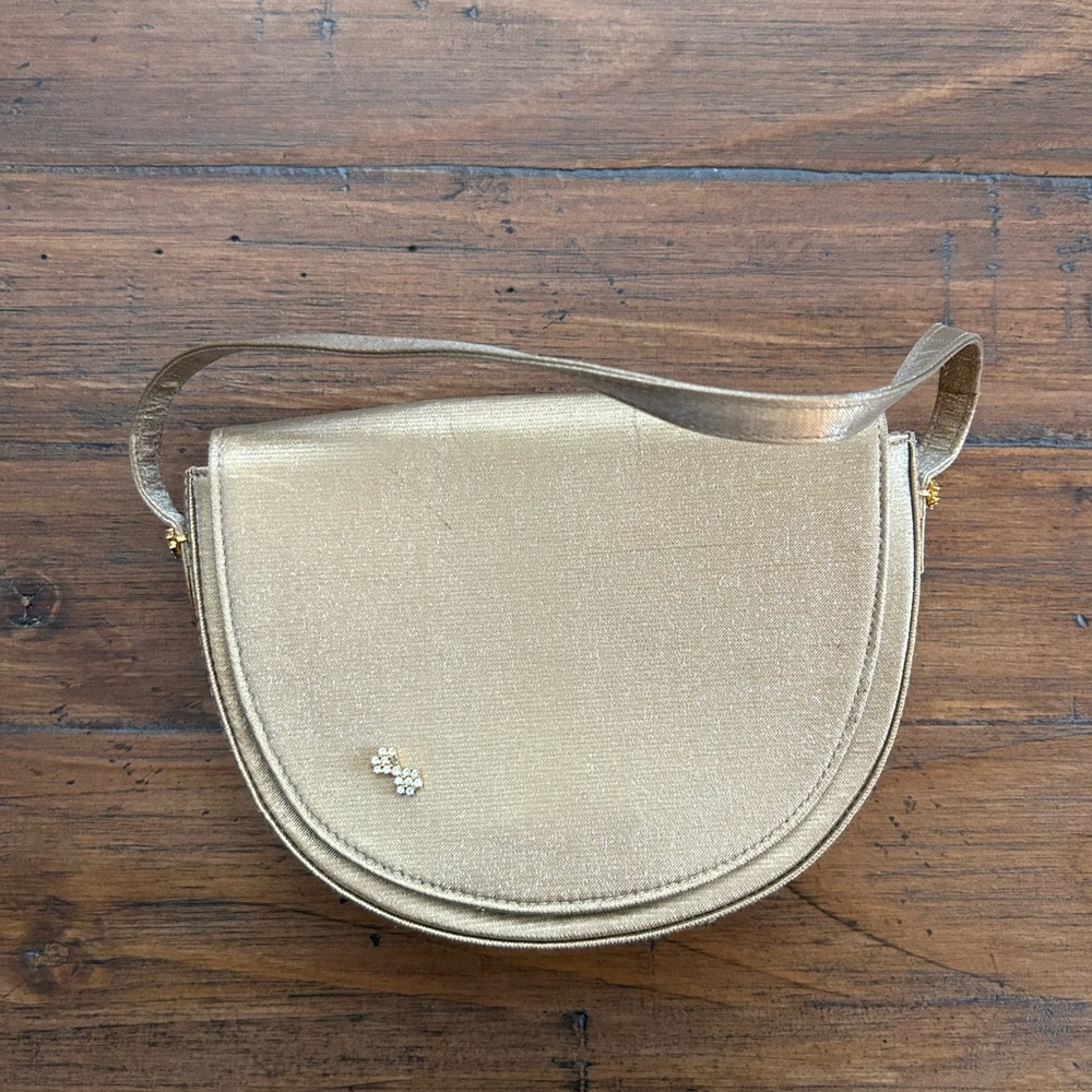 Stuart Weitzman Gold Bag Made in Spain